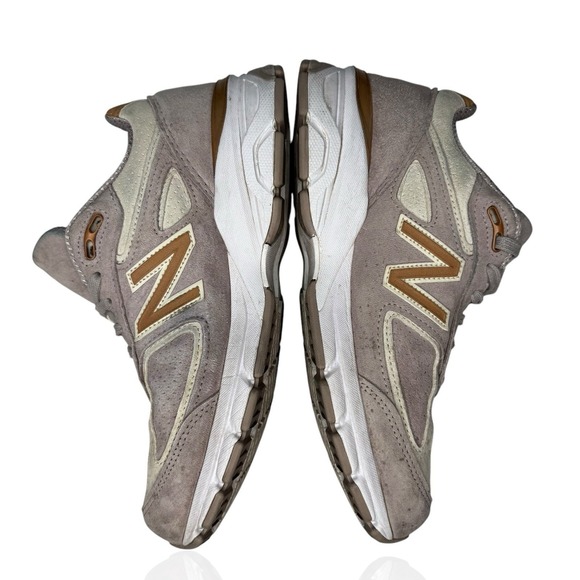 RARE New‎ Balance 990v4 Women's Size 9 Alabaster Suede Made In USA W990FA4 - Picture 6 of 10